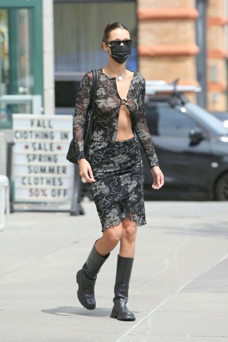 Stunning Bella Hadid Spotted Out In New York