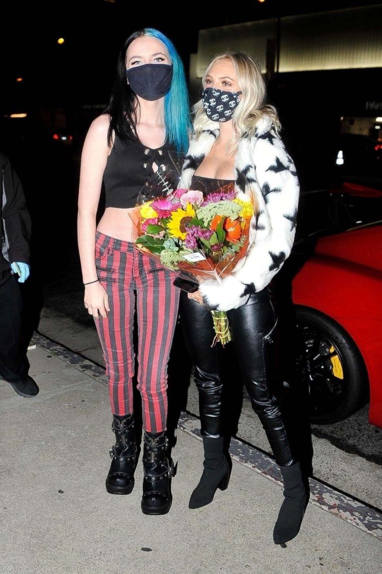 Jordyn Jones Spotted In Black At BOA Steakhouse In West Hollywood