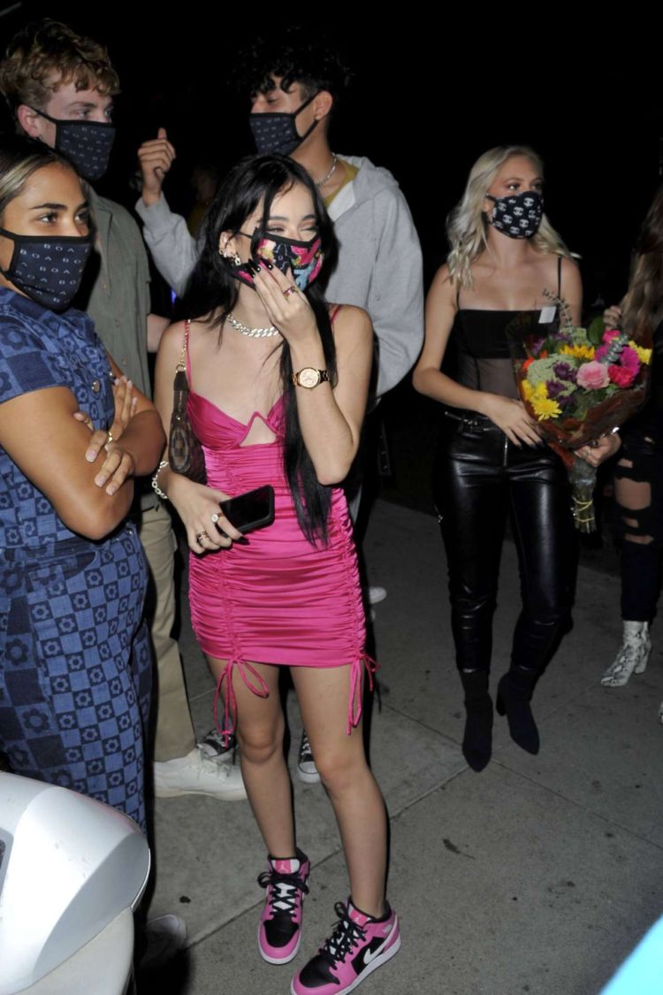 Jordyn Jones Spotted In Black At BOA Steakhouse In West Hollywood