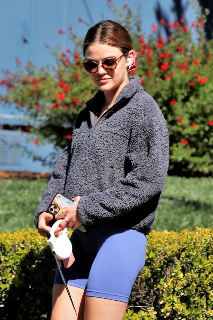 Lucy Hale Goes Out For A Walk In Los Angeles