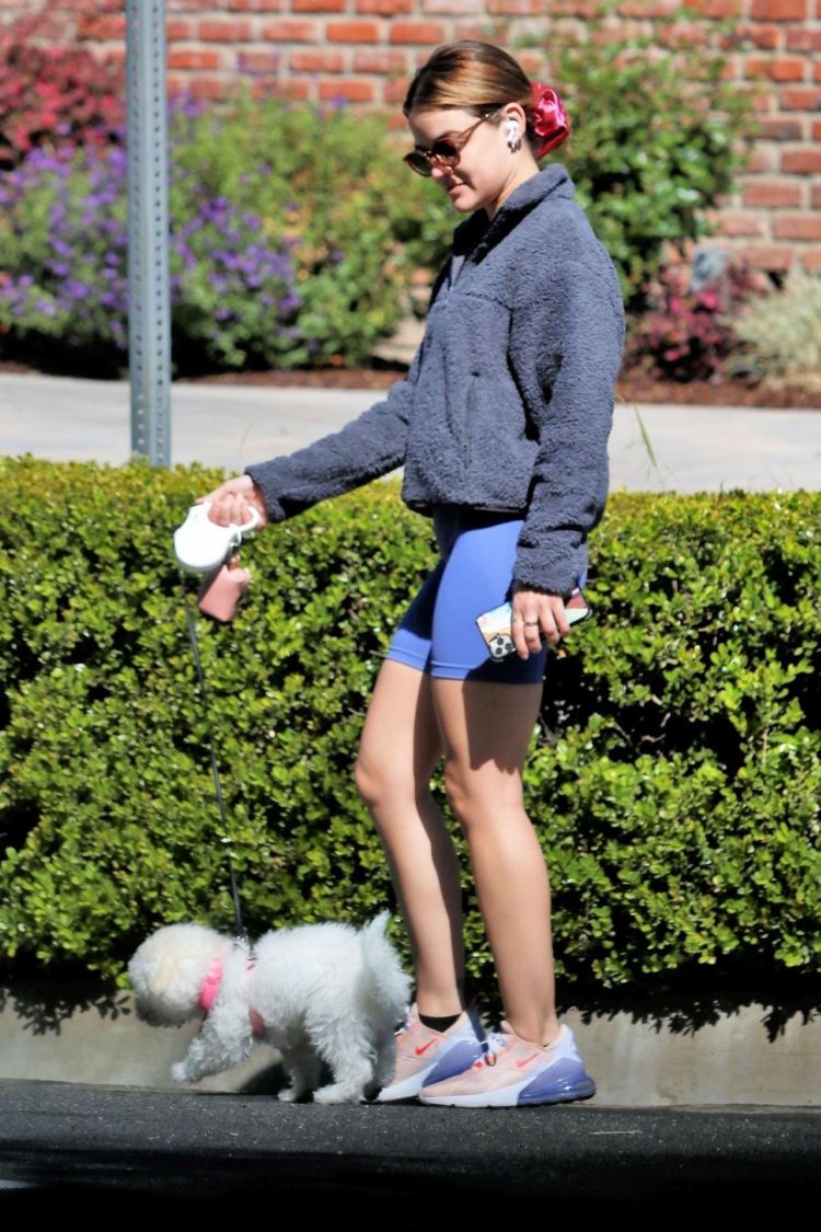 Lucy Hale Goes Out For A Walk In Los Angeles