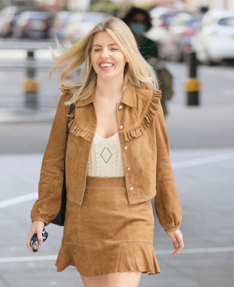Mollie King At BBC Radio One Studio In London
