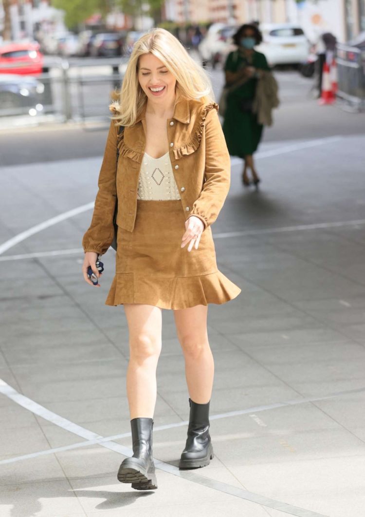 Mollie King At BBC Radio One Studio In London