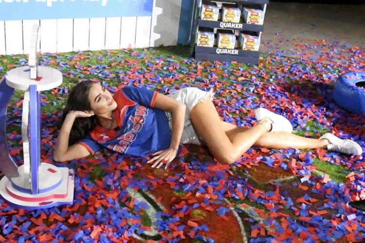 Olivia Culpo Spotted In Shorts At The SHAQ Bowl In Tampa Bay