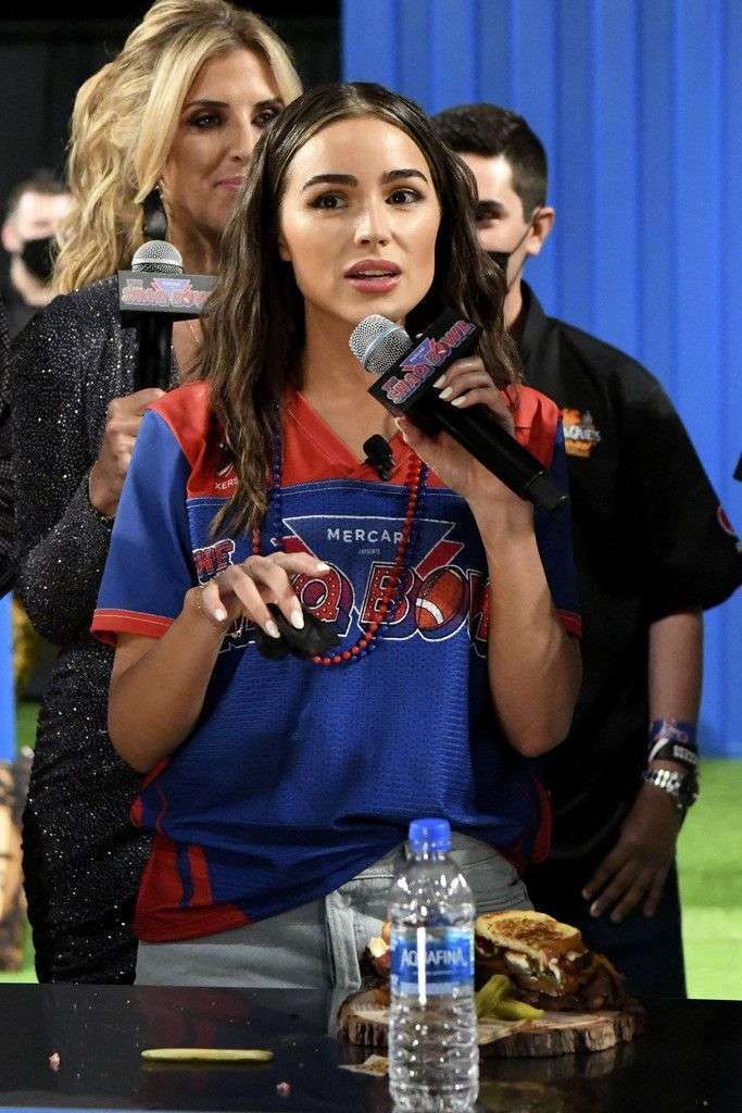 Olivia Culpo Spotted In Shorts At The SHAQ Bowl In Tampa Bay