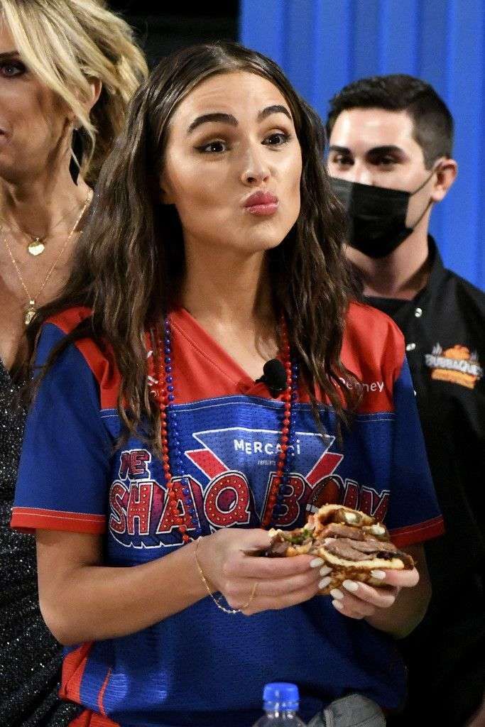 Olivia Culpo Spotted In Shorts At The SHAQ Bowl In Tampa Bay