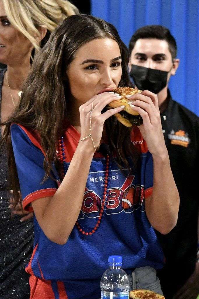 Olivia Culpo Spotted In Shorts At The SHAQ Bowl In Tampa Bay