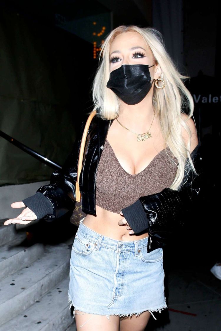 Tana Mongeau Candids At Catch LA In West Hollywood