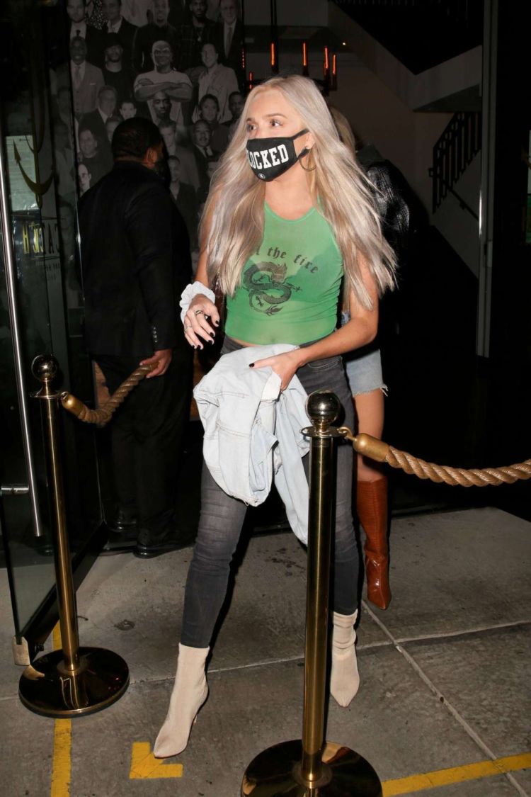 Tana Mongeau Candids At Catch LA In West Hollywood