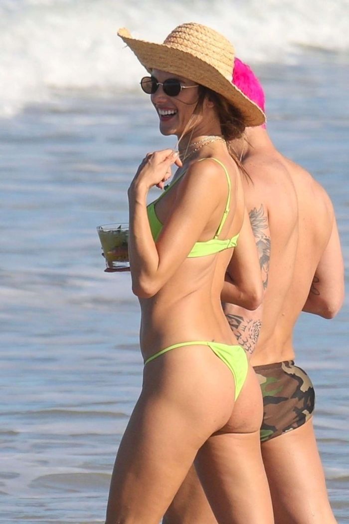 Alessandra Ambrosio Poses For Bikini Shoot On A Beach In Trancoso