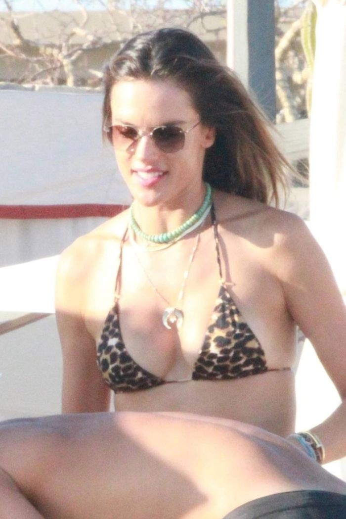 Alessandra Ambrosio Enjoying In Bikini At Cabo San Lucas