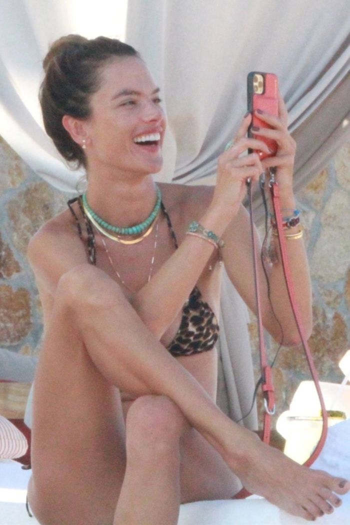 Alessandra Ambrosio Enjoying In Bikini At Cabo San Lucas
