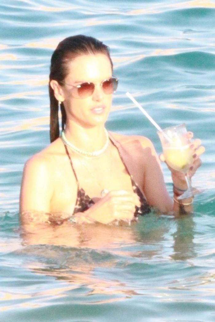 Alessandra Ambrosio Enjoying In Bikini At Cabo San Lucas