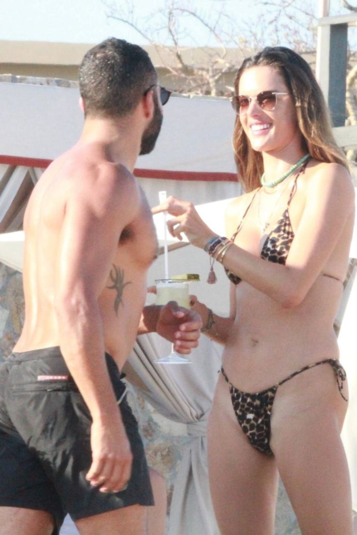 Alessandra Ambrosio Enjoying In Bikini At Cabo San Lucas