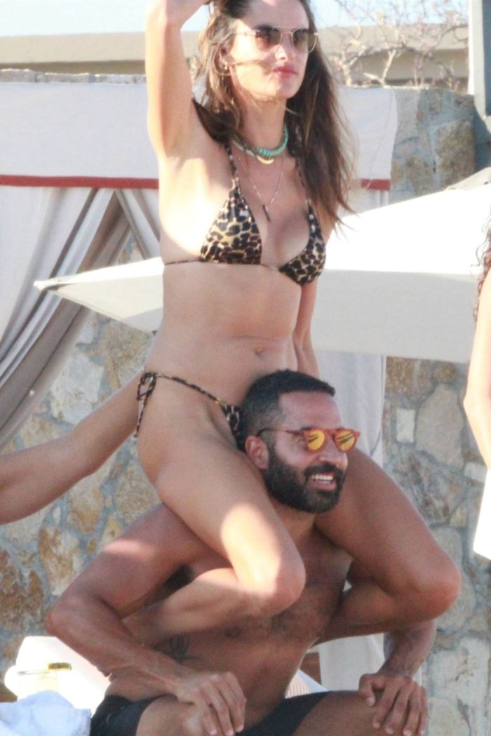 Alessandra Ambrosio Enjoying In Bikini At Cabo San Lucas