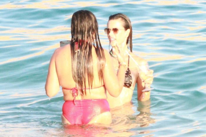 Alessandra Ambrosio Enjoying In Bikini At Cabo San Lucas