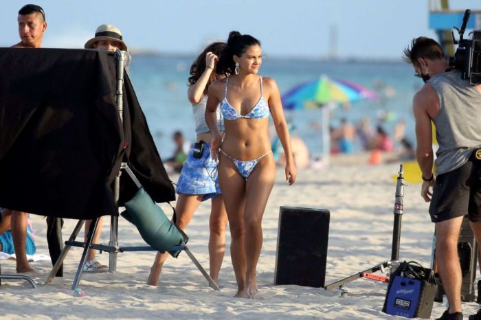 Camila Mendes Spotted In Bikini For A Photoshoot In Miami