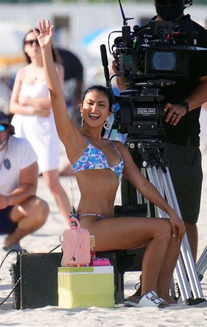 Camila Mendes Spotted In Bikini For A Photoshoot In Miami