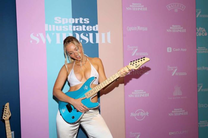 Camille Kostek Attends Sports Illustrated Swimsuit 2021 Private Event In Hollywood
