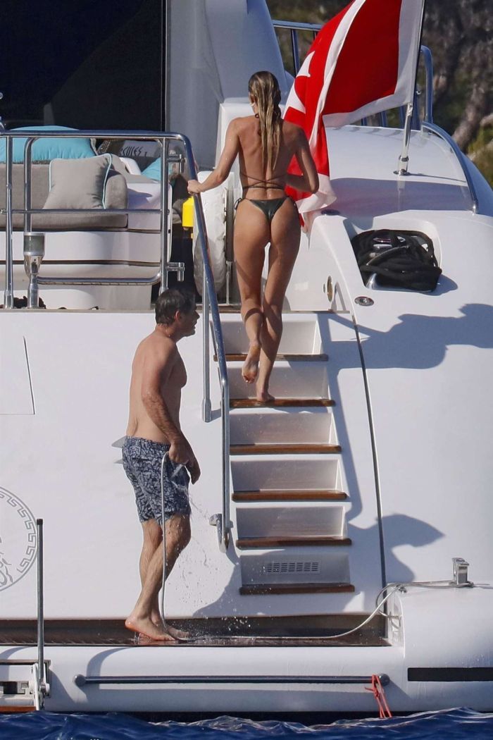 Candice Swanepoel In A Bikini On A Yacht In The French Riviera
