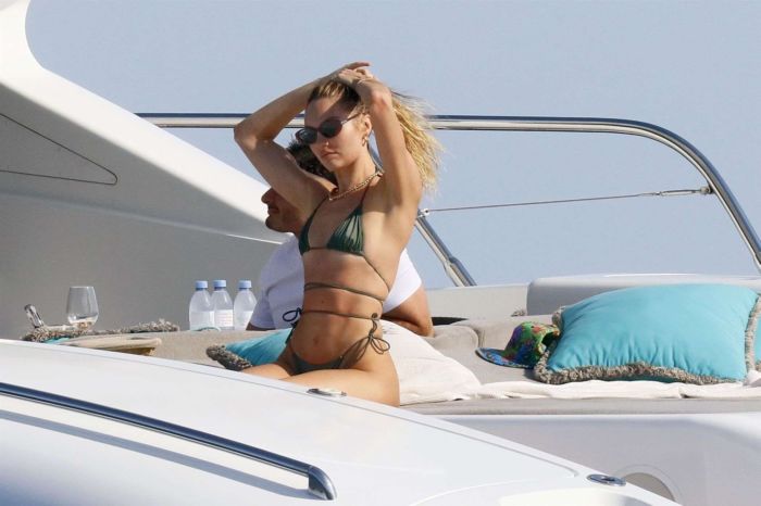 Candice Swanepoel In A Bikini On A Yacht In The French Riviera
