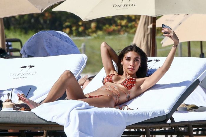 Chantel Jeffries Vacationing In Bikini On The Beach In Miami