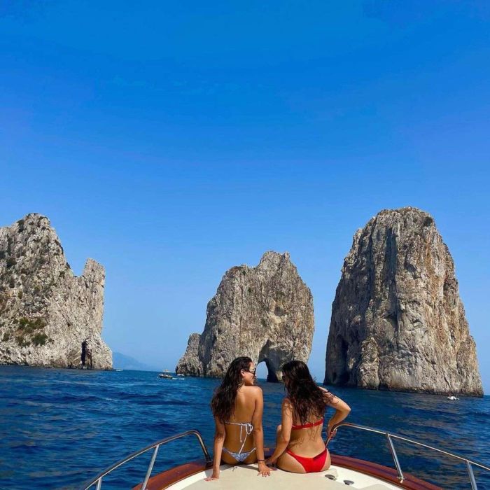 Eiza Gonzalez In A Bikini On A Yacht In Capri