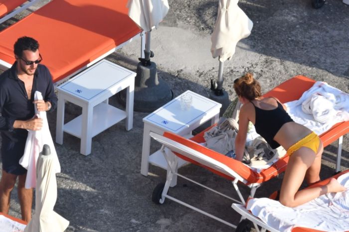 Emma Watson On A Bikini Vacation In Positano