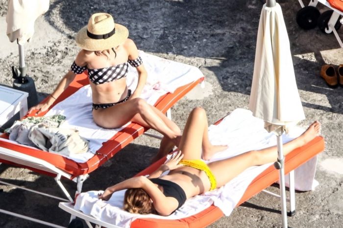 Emma Watson On A Bikini Vacation In Positano