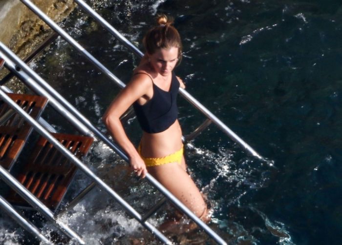 Emma Watson On A Bikini Vacation In Positano