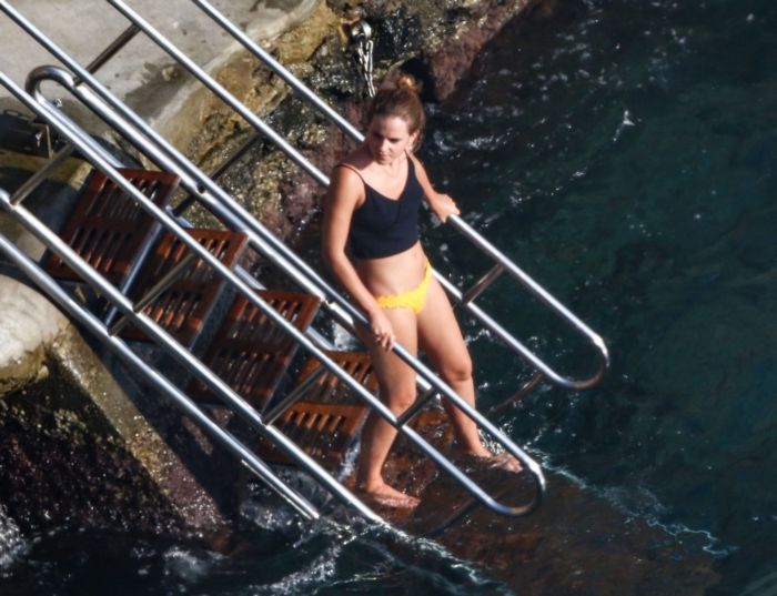 Emma Watson On A Bikini Vacation In Positano