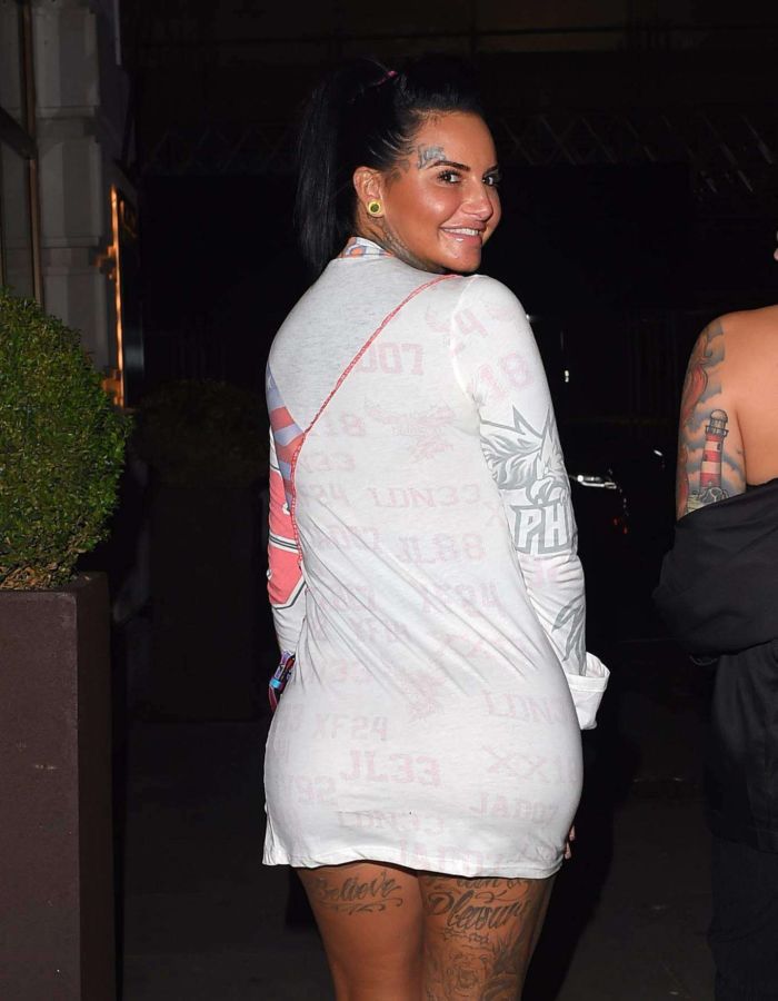 Jemma Lucy In A Mini Dress For A Night Out At Novikov Restaurant In Mayfair, London