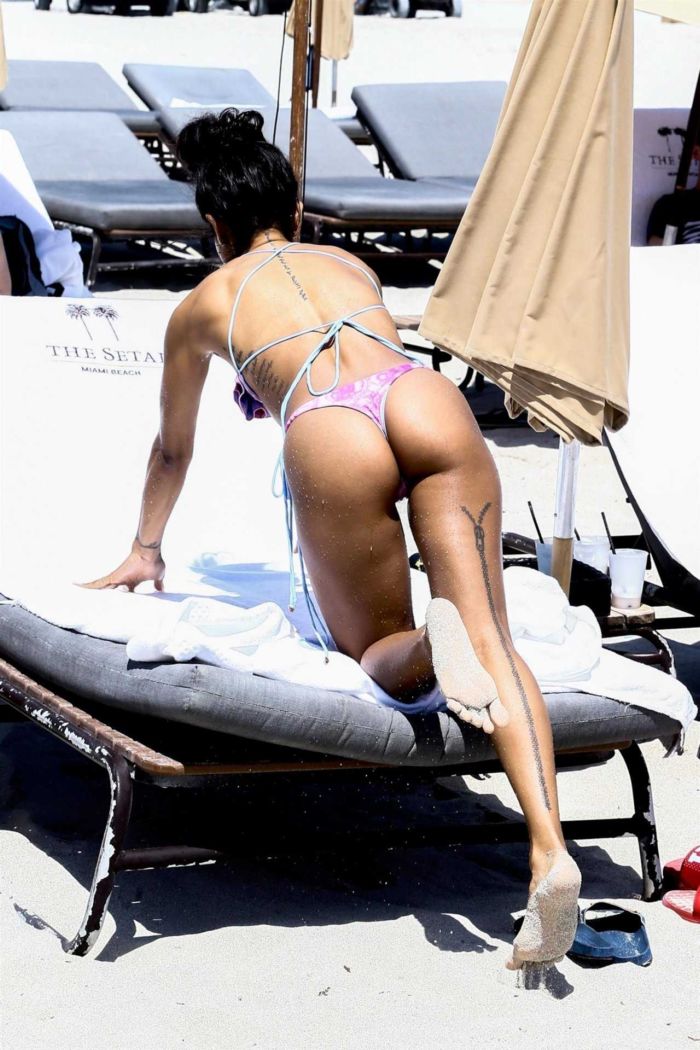 Karrueche Tran In A Bikini On Her Vacation In Miami.