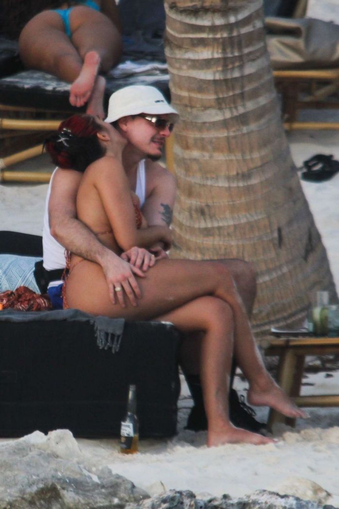 Lourdes Leon Vacationing In A Bikini At A Beach In Tulum