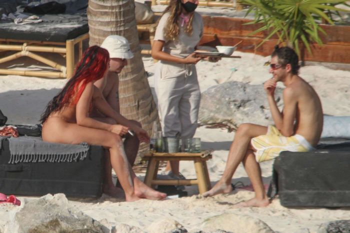 Lourdes Leon Vacationing In A Bikini At A Beach In Tulum