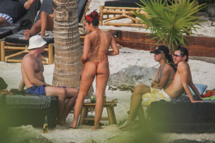 Lourdes Leon Vacationing In A Bikini At A Beach In Tulum