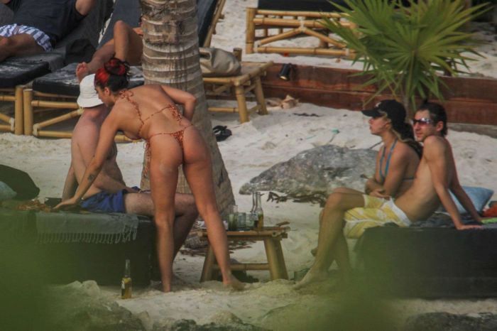 Lourdes Leon Vacationing In A Bikini At A Beach In Tulum