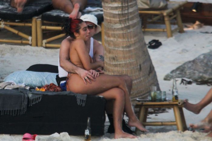 Lourdes Leon Vacationing In A Bikini At A Beach In Tulum