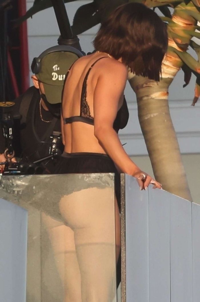 Lucy Hale In A Black Bikini For A Photoshoot In Malibu