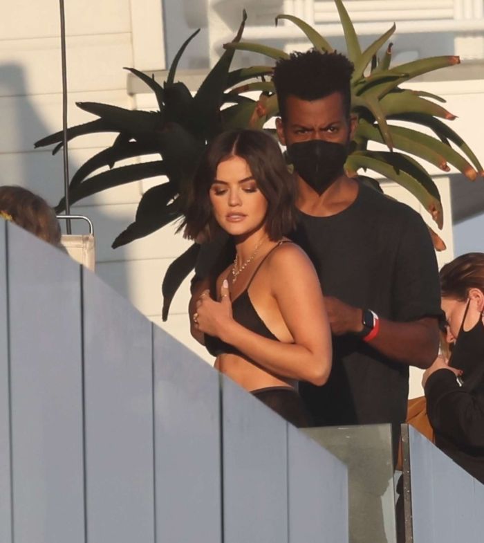Lucy Hale In A Black Bikini For A Photoshoot In Malibu