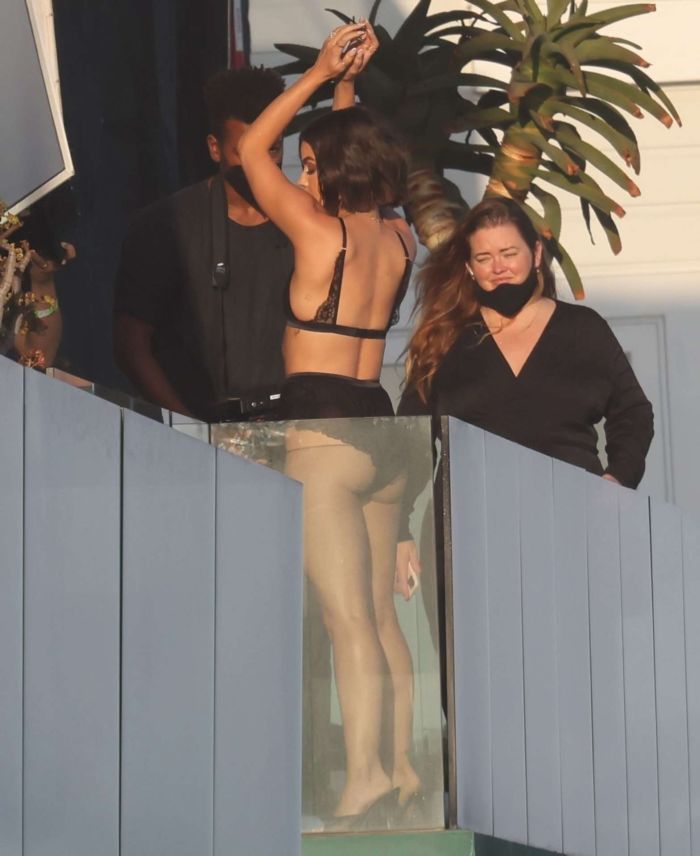 Lucy Hale In A Black Bikini For A Photoshoot In Malibu