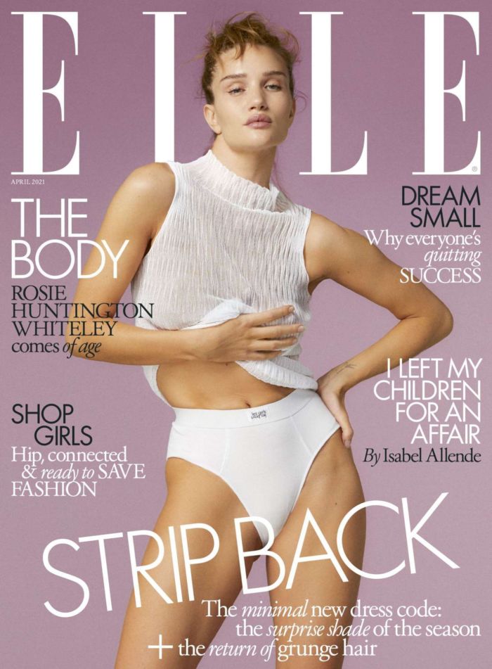 Rosie Huntington-Whiteley's Hot Shoot For Elle UK Magazine 2021