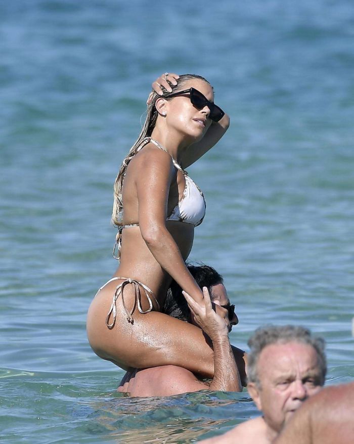 Sylvie Meis On A Bikini Vacation With Husband At The Beach In Saint Tropez