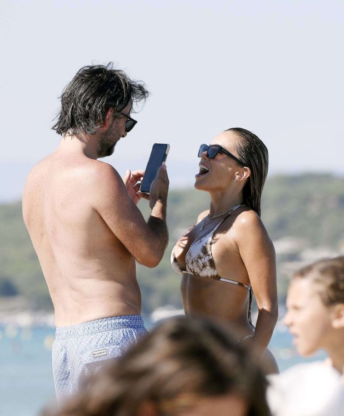 Sylvie Meis On A Bikini Vacation With Husband At The Beach In Saint Tropez