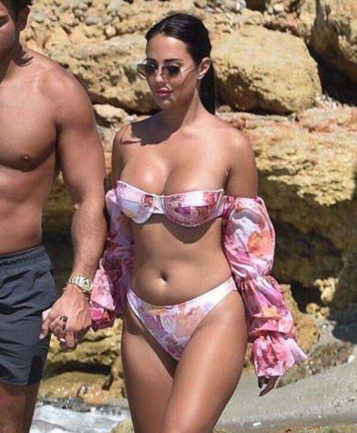 Yazmin Oukhellou Vacationing In Bikini In Cyprus