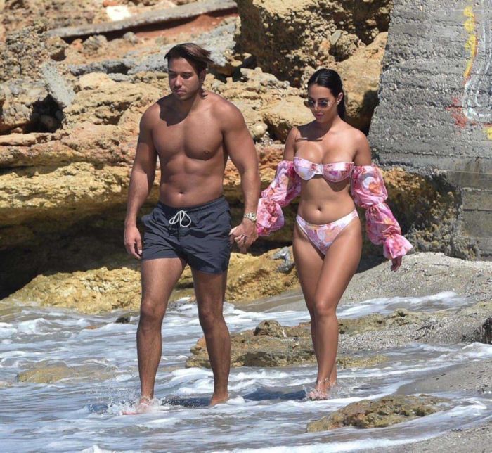 Yazmin Oukhellou Vacationing In Bikini In Cyprus